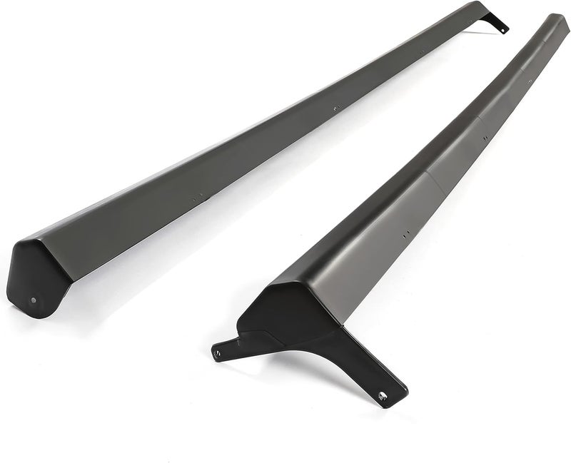 Kojem Pair Side Skirt Body Kit Replacement Compatible with 2001-2005 Honda Civic 2/4 Doors Coupe & Sedan Rocker Panel Guard Extension RS Style Unpainted PP Black - Image 4